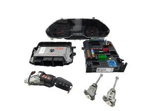 PEUGEOT 208 1.0 PETROL MANUAL ENGINE ECU KIT SET 9805321980 '12-19 - Picture 1 of 8