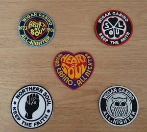 Collection Of Five Patches Mod Scooter Northern Soul Wigan Casino Ska - Picture 1 of 1