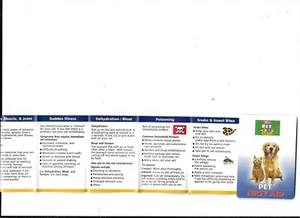 RALPHS PET CLUB PET FIRST AID BROCHURE - Imagen 1 de 2