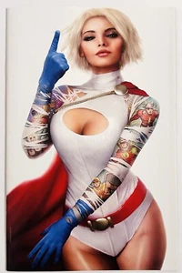Justice Society of America #1 Nathan Szerdy Power Girl variante tatuaggio vergine DC - Foto 1 di 6