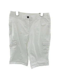 Laura Ashley Bermuda Shorts Women's Size 12 White Knee Length NWT - Picture 1 of 10