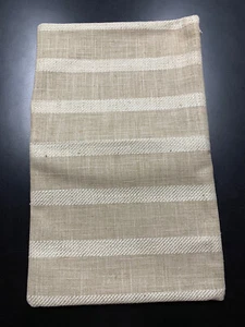 Restoration Hardware Sevilla Twill Stripe Pillow Cover Lumbar 21x13 Sand Beige - Picture 1 of 5
