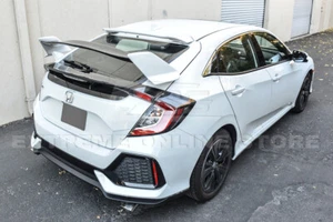 Type-R Style PRIMER BLACK Rear Lid Wing Spoiler For 16-21 Honda Civic Hatchback - Picture 1 of 12