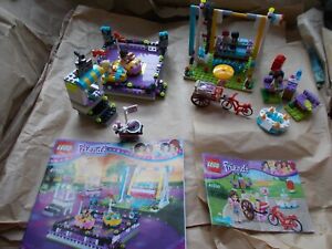2 GREAT COND LEGO FRIENDS SETS FUN AT THE AMUSEMENT PARK 41030 & 41133 5 MINIFIG