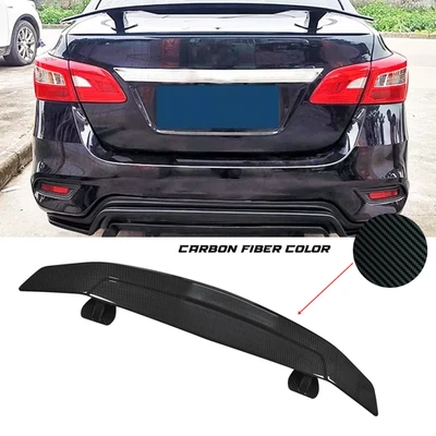 52" Carbon Fiber Spoiler Wing Rear Trunk Wing GT Style For Nissan Sentra - Imagem 1 de 4