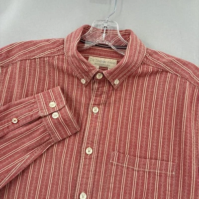 The Territory Ahead Shirt Men Medium Red Striped Button Down Southwestern Oxford - Image 1 of 4