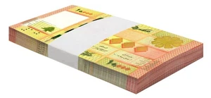 Paquete Lebanon 10000 Livres, 2014, P-92b, UNC X 100 PIEZAS - Imagen 1 de 2