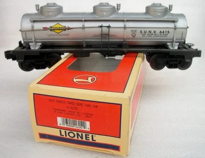 LIONEL 16152 SUNOCO 3 DOME TANK CAR MINT UNRUN ORIGINAL BOX - Image 1 of 2