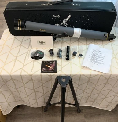 Galileo HC-2 Optics#332-361  .965 Telescope W/ Stand & Accessories - Image 1 of 4