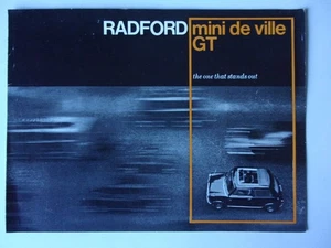 HAROLD RADFORD MINI DE VILLE GT orig 60er Jahre UK Mkt Verkaufsprospekt - Bild 1 von 3