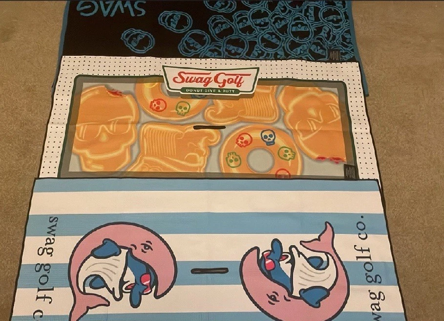 Swag Golf TOWELS. THREE DIFFERENT ONES AVAILABLE - Image 1 of 1