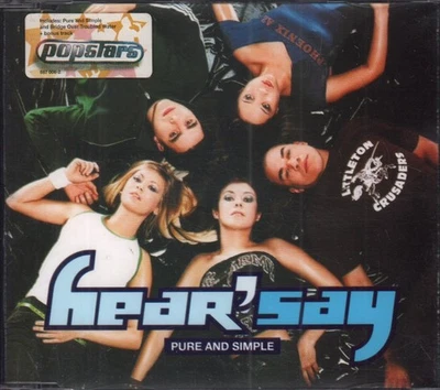 Hear Say Pure and Simple CD UK Polydor 2001 single has info sticker on front of - Bild 1 von 2