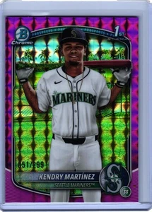 2025 Bowman Chrome BCP-159 Martinez /299 Geo Fuchsia Refractor 1st Bowman - Bild 1 von 2
