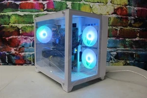 Custom RGB Gaming Desktop PC Intel Core i7 3.40 Quad 32 GB SSD Nvidia RTX 5060 - Picture 1 of 9
