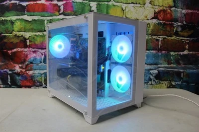 Custom RGB Gaming Desktop PC Intel Core i7 3.40 Quad 32 GB SSD Nvidia RTX 5060 - Image 1 of 4