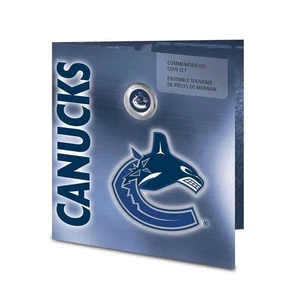 🇨🇦 2008 Vancouver Canucks: NHL Coin Set With Coloured $1 Canada - Picture 1 of 4