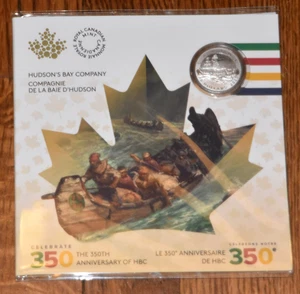 Rare Pure Silver Coin HBC Hudson Bay Company 350th Anniversary - Picture 1 of 4