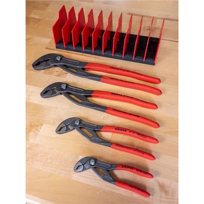 KNIPEX 4-Piece Cobra Pliers Set with FREE 10-Piece Tool Holder - Image 1 of 2