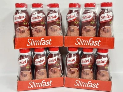 SlimFast Rich Chocolate Ready to Drink Shake 24 x 325ml Bottles Meal Replacement - Image 1 of 4