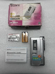 Sony M-560V Microcassette Handheld Voice Recorder VOR Clear Voice Plus NOB - Picture 1 of 2