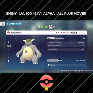 Kangaskhan | Shiny | LVL100 | 6IV | Alpha | Alle Plus Moves | Pokemon Legenden Z-A - Bild 1 von 4