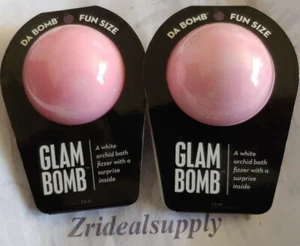 DA BOMB BATH FIZZER GLAM BOMB A WHITE ORCHID 3.5 OZ PACK OF 2 - Picture 1 of 2