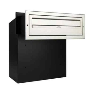 Through The Wall Letterbox with Stainless Steel Front One Brick Walls W3-4 XL - Picture 1 of 6