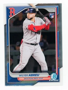 2024 Bowman Chrome Wilyer Abreu Rookie Card #46 - Boston Red Sox Mint RC - Picture 1 of 2
