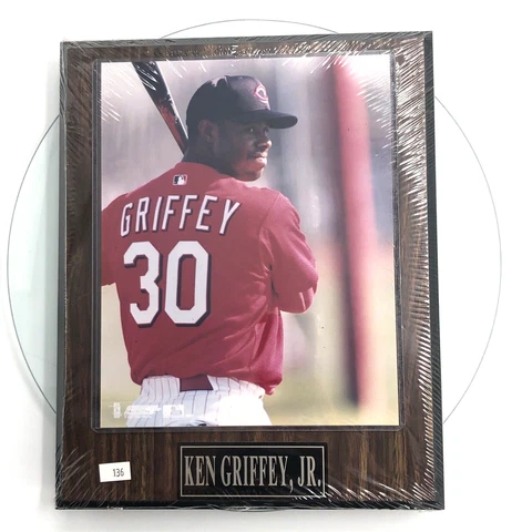 Ken Griffey Jr Cincinnati Reds Photo Plaque MLB Wall Hanging Engraved 10x13 FLAW Cover