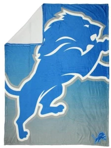 Detroit Lions NFL 50" x 60" Gradient Raschel Throw Blanket - AB0CJKNXK643 - Picture 1 of 2