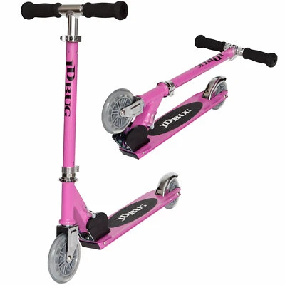 JD Bug Original Street Pastel Pink MS130B Childrens Lightweight Foldable Scooter - Image 1 of 3