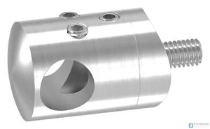 Soporte de travesaño de acero inoxidable para empujar, para 42,4 mm, 12,2 mm, V2A | STEINBACHER© - Imagen 1 de 5