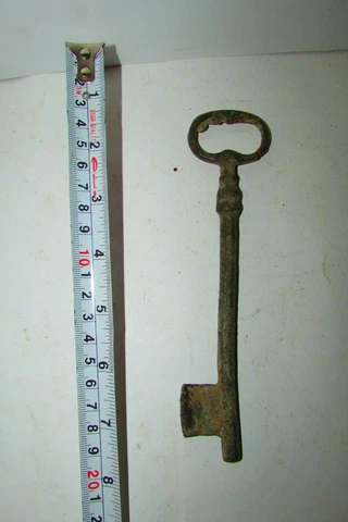 Antique Copper Key Door Key Cabinet Key Dresser Drawer, Brass Egyptian Large Key Cover