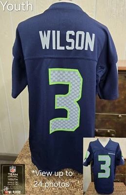 Camiseta Russell Wilson #3 Seattle Seahawks Juvenil Pequeña (8) Foto 1 de 4