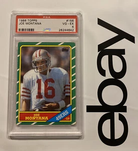 Joe Montana PSA 4 Topps NFL 1986 Vintage San Francisco 49ers Collector CARD #156 - Picture 1 of 12