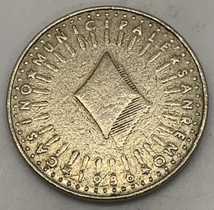 Casino Minicipale Sanremo Diamonds Jeton Slot Token Sanremo Italien Europa 1986 - Bild 1 von 2