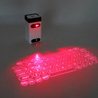 Laser Projection Keyboard Bluetooth Wireless 3D Infrared Light Sense Notebook  - Image 1 of 4
