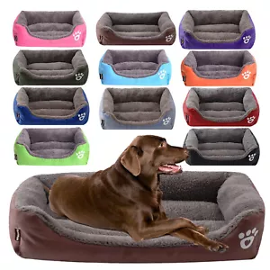 Pet Dog Cat Bed Calming Sleeping Kennel Puppy Super Soft Mat Pad Warm Nest - Picture 1 of 29