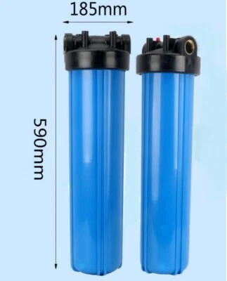 Big Blue Aktivkohleblock Brunnen Regen Zysterne Wasser Filter 20" Hausfilter - Bild 1 von 4