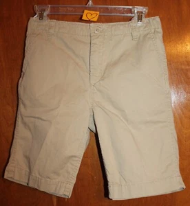 GAP Boys' Size 14 CHINO SHORTS (khaki w/ adjust. waist; 9" inseam) EUC - Picture 1 of 2