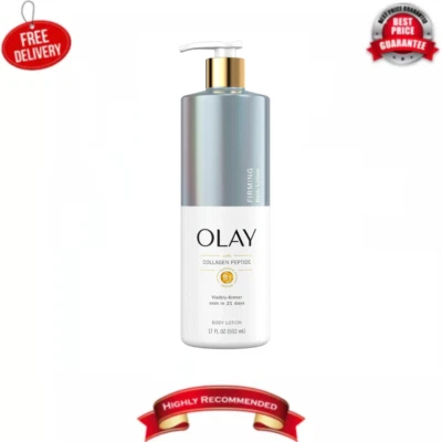 Olay Firming Body Lotion, Hydrating, Collagen, Fast-Absorbing Pump, 17 fl oz - Image 1 of 4