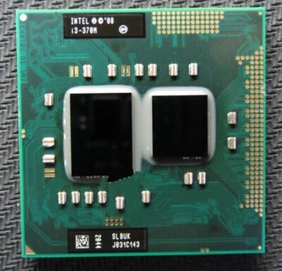 Intel Core I3-370M SLBUK 2.4/3M  HM55 PM55 Dual-Core  PGA988 Laptop CPU - Image 1 of 3