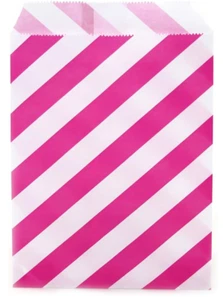 Pink Party Favor Bags, Pink Candy Bag, Party Goodie Bag, Treat Bags, 24 Pieces - Picture 1 of 2