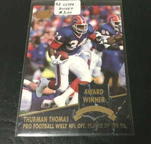 Thurman Thomas 1992 Fleer Ultra Award Winner Insert Card #5 Buffalo Bills HOF - Bild 1 von 1