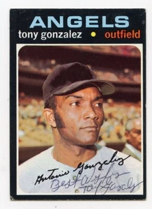 TONY GONZALEZ Signed 1971 Topps #256 Angels Guaranteed Authentic KOA - Bild 1 von 1