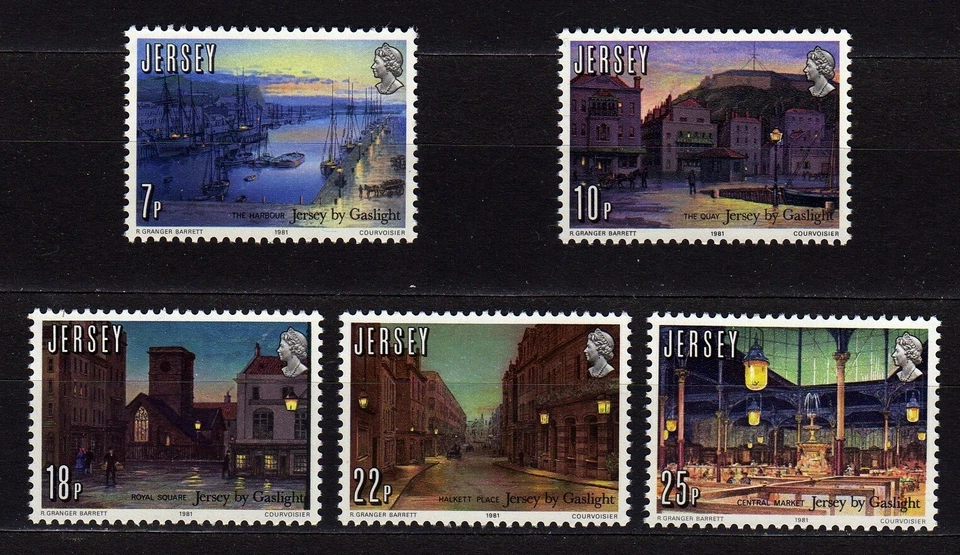 JERSEY #275-279 MNH SESQUICENTENNIAL OF GAS LIGHTS - Image 1 of 1