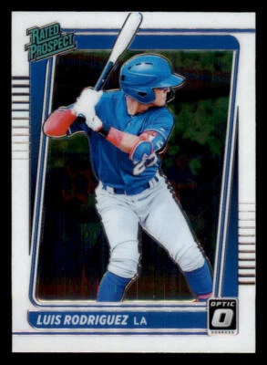2021 Donruss Optic Rated Prospects #18 Luis Rodriguez - Image 1 of 2