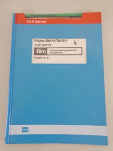 Manual de Taller Microfich Audi Quattro 5-Gang 016 Caja Cambios Von 1987 - Imagen 1 de 2