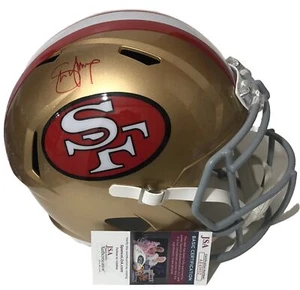 CASCO STEVE YOUNG SAN FRANCISCO 49’ERS FIRMATO AUTO FULL SIZE SPEED JSA - Foto 1 di 1