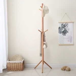 1x 70"" Gancho Soporte para Abrigo Árbol Soporte Hogar Muebles Madera Árbol Sombrero Percha - Imagen 1 de 9